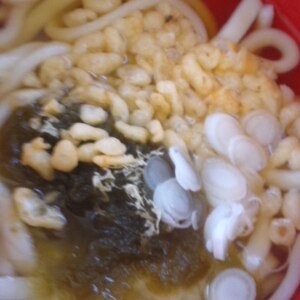 天かす＆とろろ昆布のうどん☆